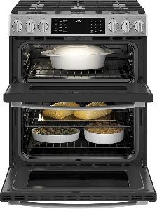 GE Profile PCGS960YPFS 30'Slide In Double Oven Gas Range Air Fry - Photo 3