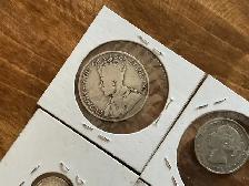 Antique CANADIAN Coins 1890 20c, 1902 5c,  1908 10c, 1916 50c ! - Photo 7