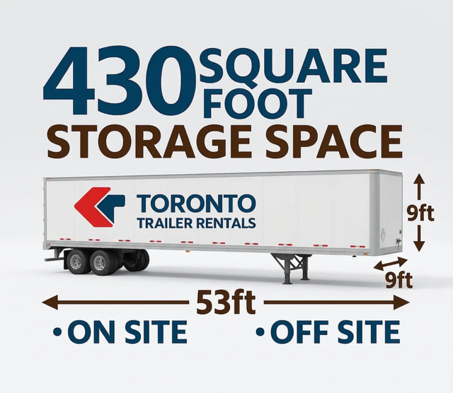 Storage trailer rentals - 430 square feet of storage space