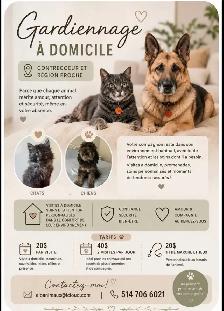 gardienne à domicile pour animaux