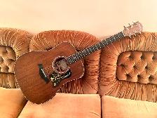 TAYLOR 320 AlI SOLID Mohogany Guitar. PICK UP, CustomCASE, - Photo 6