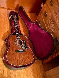 TAYLOR 320 AlI SOLID Mohogany Guitar. PICK UP, CustomCASE, - Photo 10