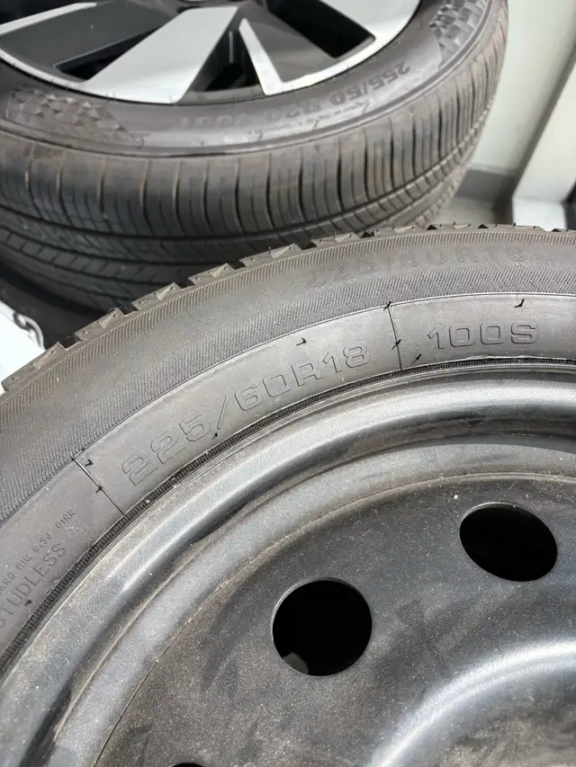 Winter Tire Set on Steel Rims 225/60/R18