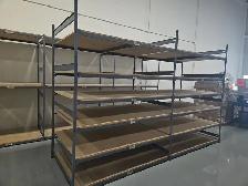 Used ezrect shelving - 8’ tall x 48" deep x 6’ long