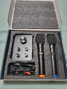 Dual UHF Karaoke Microphone System – HDMI ARC/Optical/Aux for TV - Photo 2