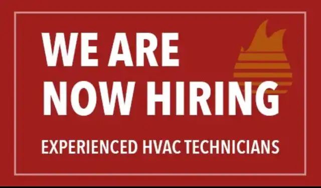 NOW HIRING GAS AND HVAC TECHNICIANS