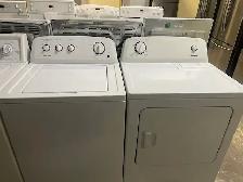 Laveuse sécheuse traditionnelles blanches Amana