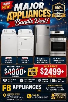 MAJOR APPLIANCES BUNDLE DEAL