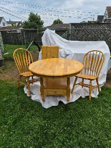 Table and chairs