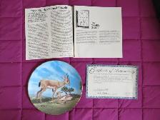 SLENDER HORNED GAZELLE COLLECTOR PLATE