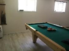 solid wood pool table-must go by Aug 16 good quality