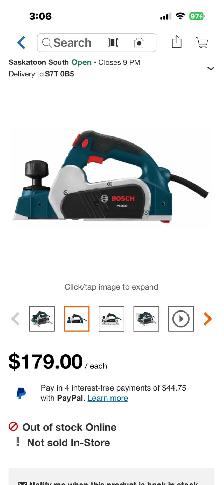 Bosch electric planer