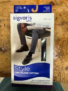 Sigvaris Men’s Black Medical Compression Socks - New
