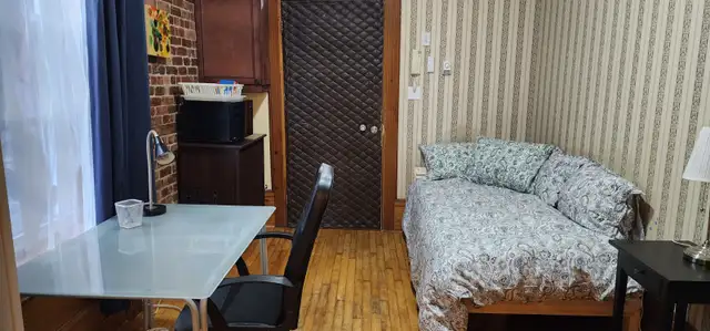 Métro Sherbrooke, mini-studio meublé, tout inclus