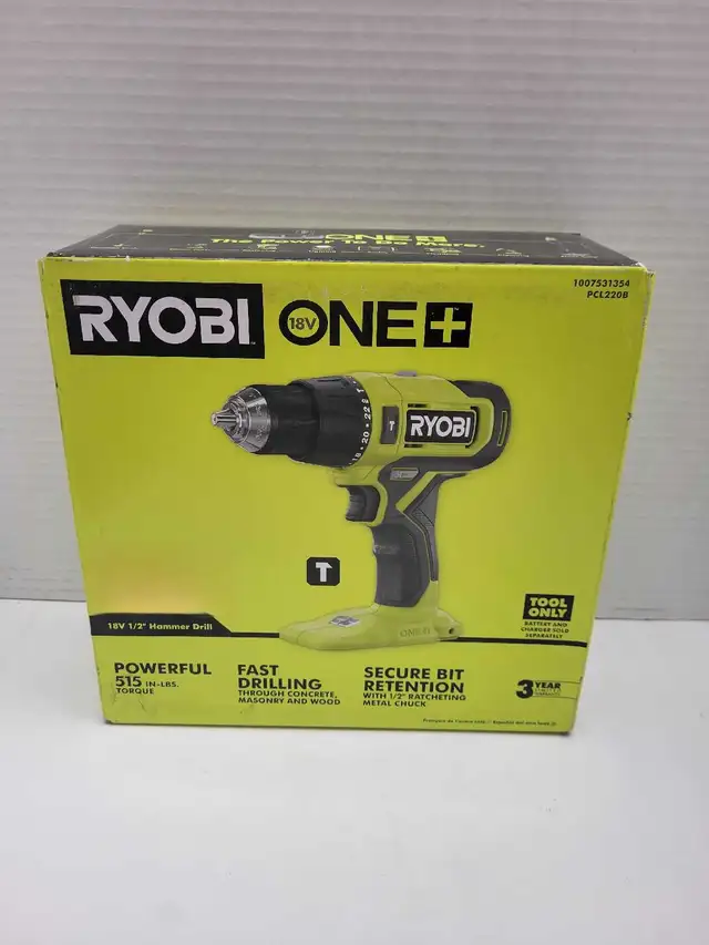 Ryobi PCL220B 18v 1/2' Hammer Drill Tool OnlyNEW