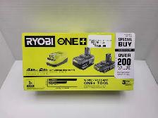 Ryobi PSK106SB 18v Battery Kit 4ah/2ah/charger NEW