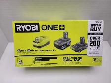 Ryobi PSK106SB 18v Battery Kit 4ah/2ah/charger NEW - Photo 2