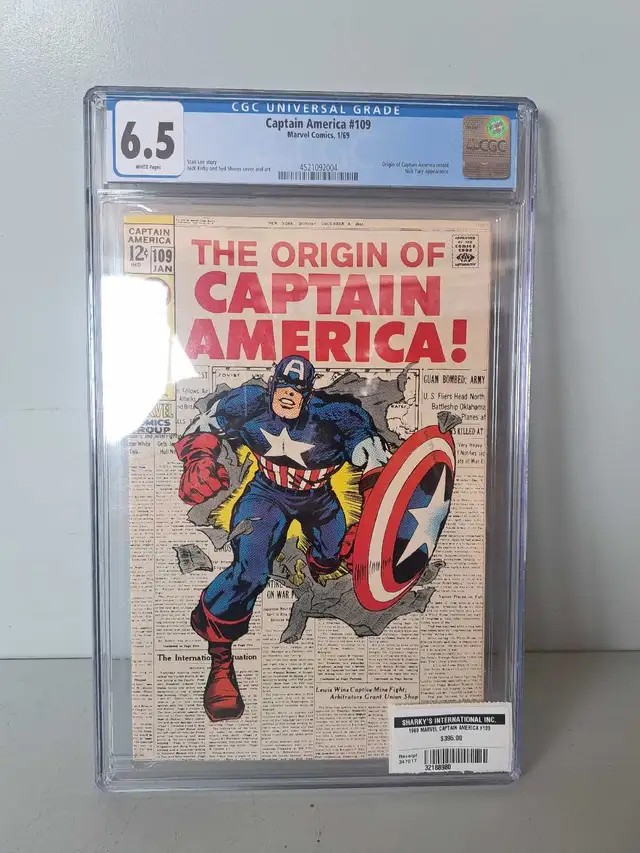 1969 Marvel Captain America Comic #109 (32188980)