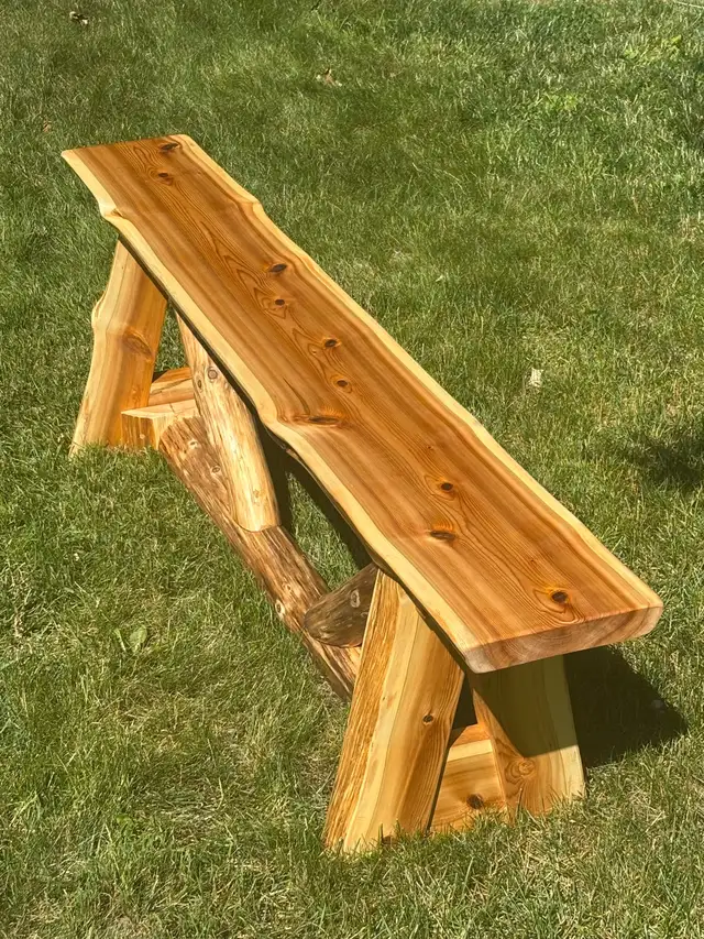 Custom Cedar Bench