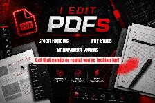 I edit all credit related docs (Equifax, pay stubs) - Calgary
