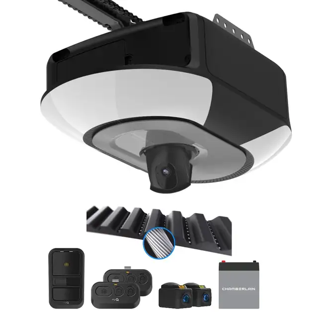 Garage Door Chamberlain 1-1/4 HP Belt Drive Smart Garage Door Op