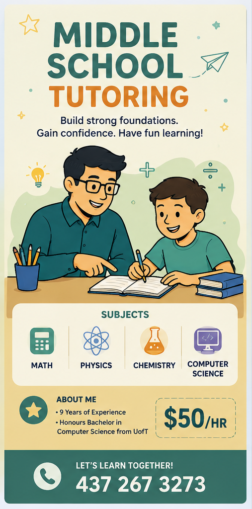 Fun & Engaging Math, Science & CS Tutor – 9 Years Experience