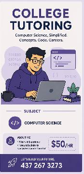Computer Science Tutor | UofT Graduate | Programming, Algorithms