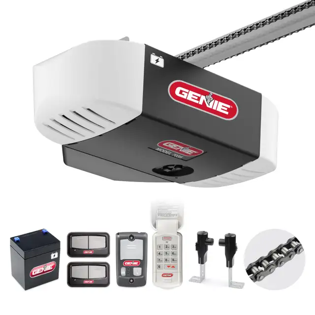 Garage Door Genie Chain Drive 750 3/4 HPc Garage Door Opener w/B