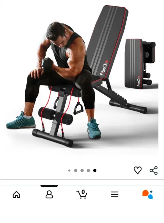 FitinOne Adjustable Weight Bench