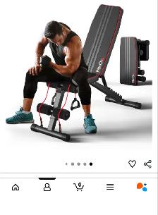 FitinOne Adjustable Weight Bench