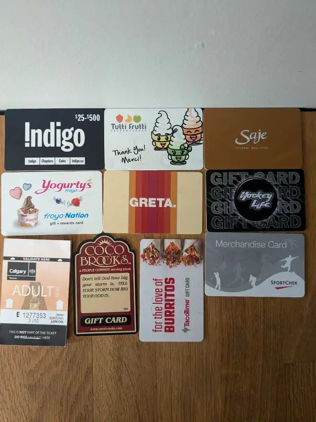 Gift Cards for Trading / Sell.
