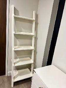Modern White Leaning Ladder Shelf - Photo 3