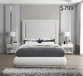 GREY OR BEIGE LINEN PLATFORM BEDS ! - Photo 4