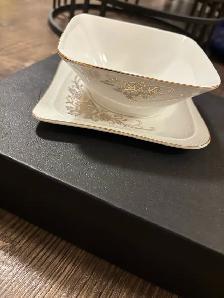 dessert bowls and saucer set