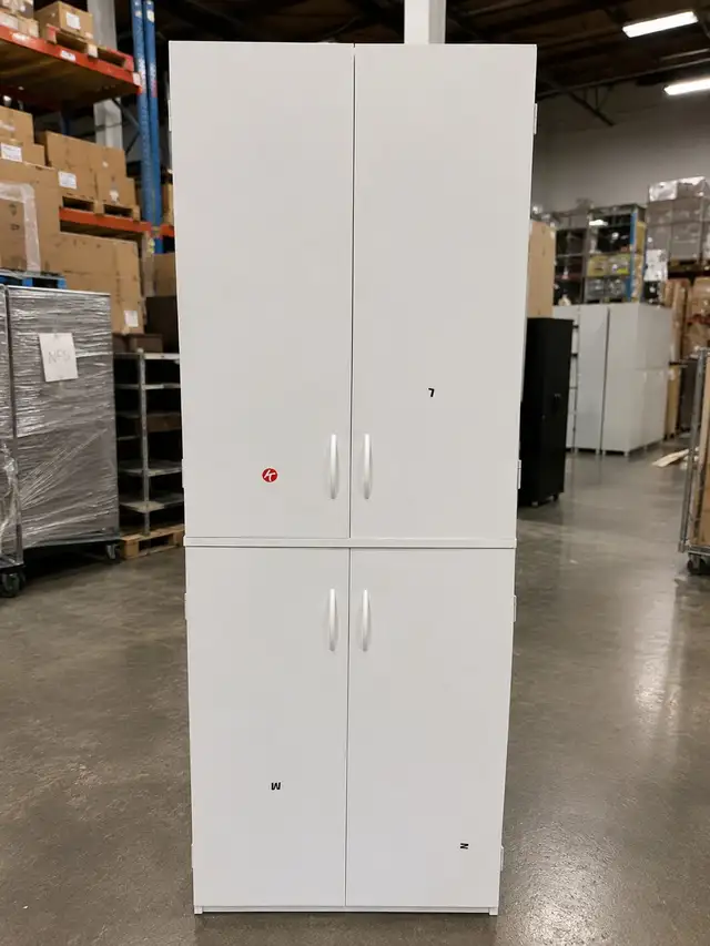 MAIN-STAYS 72" Inch 4 Door Storage Cabinet