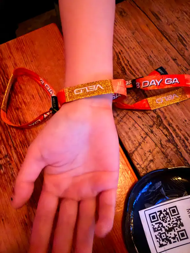 Veld Wristbands for Sunday