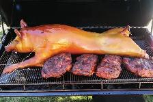 Propane Pig Roaster Trailer for rent