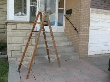 6 Foot Wooden Ladder - Photo 5