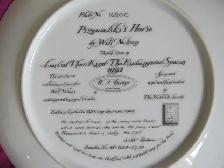 PRZEWALSKI’S HORSE COLLECTOR PLATE - Photo 2