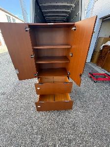 Free delivery used Wooden Cabinet with Shelves and Drawers - Photo 2
