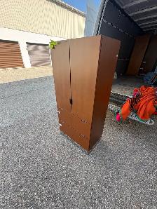 Free delivery used Wooden Cabinet with Shelves and Drawers - Photo 6