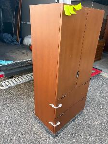 Free delivery used Wooden Cabinet with Shelves and Drawers - Photo 7