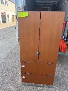 Free delivery used Wooden Cabinet with Shelves and Drawers - Photo 8
