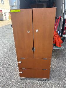 Free delivery used Wooden Cabinet with Shelves and Drawers - Photo 9