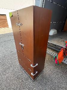 Free delivery used Wooden Cabinet with Shelves and Drawers - Photo 5