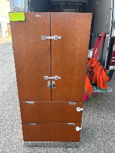 Free delivery used Wooden Cabinet with Shelves and Drawers - Photo 8