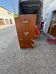 Free delivery used Wooden Cabinet with Shelves and Drawers - Photo 9