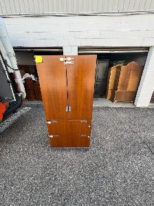 Free delivery used Wooden Cabinet with Shelves and Drawers - Photo 4