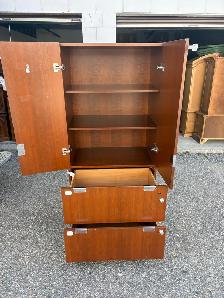Free delivery used Wooden Cabinet with Shelves and Drawers - Photo 5