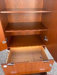 Free delivery used Wooden Cabinet with Shelves and Drawers - Photo 6